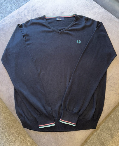Fred perry men black neck - fred, v-neck