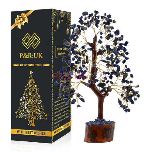 Lapis lazuli crystal - lazuli, tree