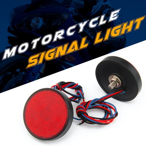 Red led round - red, reflectors