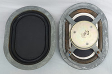 Pair 1964 Vintage KEF K2 'Racetrack' Oval Elliptical Woofer Speakers Working