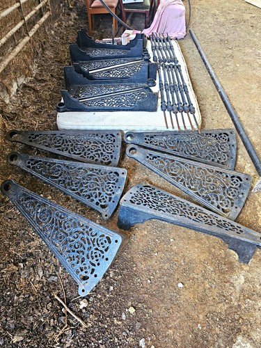 Black ornate metal victorian - ornate,