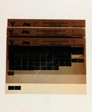 Yamaha XV 250 (US SPEC) PARTS LIST MICROFICHE SET X3 88/89/90