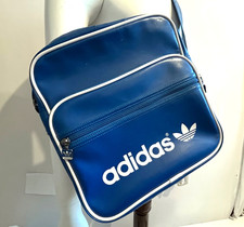 Adidas Originals Vintage Messenger Pouch Shoulder Travel Bag Blue Trefoil Logo