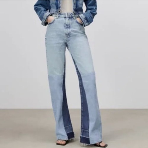 Zara wide leg patchwork - zara,