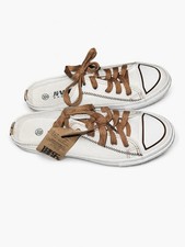 White Canvas Mule Trainers |