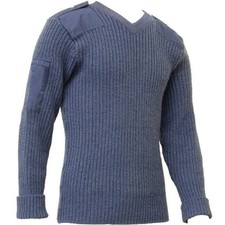 RAF Utility Jumper Surplus Blue Grey V Neck NATO Military Combat - Used - Sizes