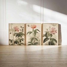 Henri Rousseau Floral Set of 3