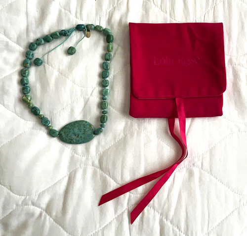 Lola rose turquoise - rose, oval