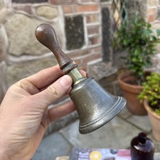 Small Metal  Bell With Wooden