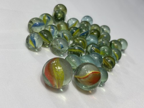 Vintage glass marbles - glass, bundle