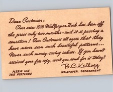 c1940 Montgomery Ward Wallpaper Sample Book Advertising Albany NY New York