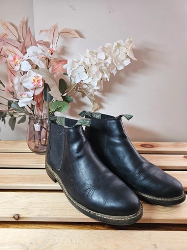Barbour mens black - barbour, leather