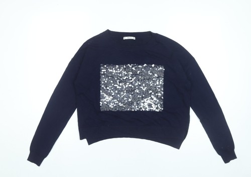 Zara women blue sequin - blue,
