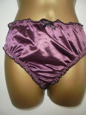 Womens chocolate ruffled satin