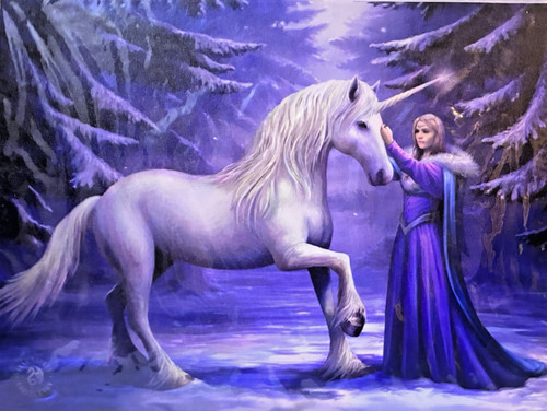 Anne stokes unicorn canvas - stokes,