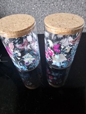 Floral Print Large Glass