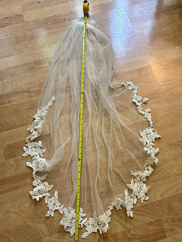 Ivory cathedral tulle wedding - cathedral,