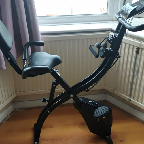 Upright exercise bike black - bike,