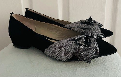Boden vanessa bow black flat - vanessa,