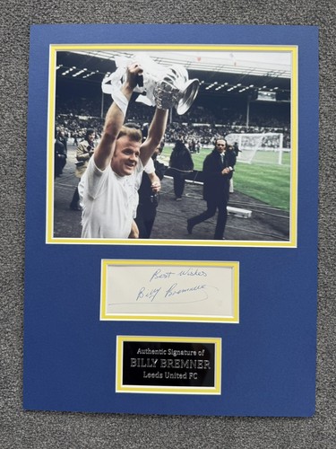 Billy bremner signed leeds - signed,