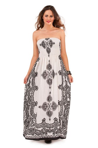 Ladies sleeveless summer dress - sleeveless,