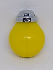 Chrome Yellow Light Bulb Table