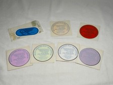 Lot of 1980s/1990s Austin A30 A35 Owners Club Windscreen Stickers + Cloth Badge