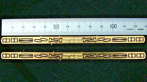 Etched brass cosmetic - brass,