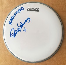 PHILIP SELWAY SIGNED 10" DRUMLINE DRUM SKIN Neil Finn RADIOHEAD