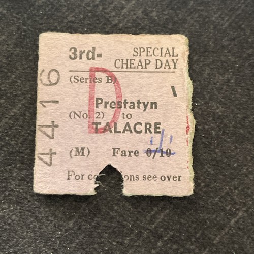 Half railway ticket - half.,