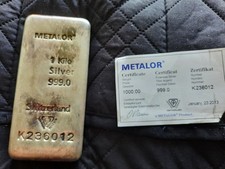 Metalor Silver Bullion Bar 1