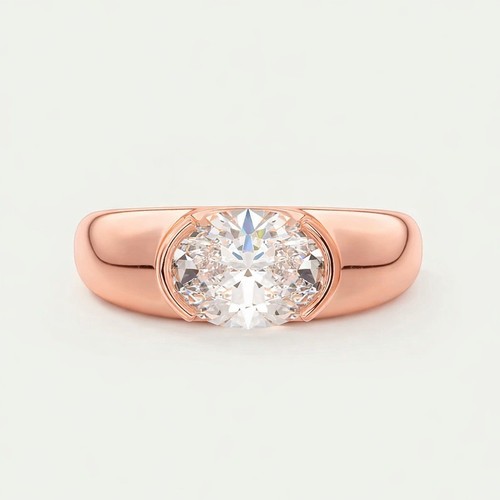 Carat oval cut lab grown - 2,