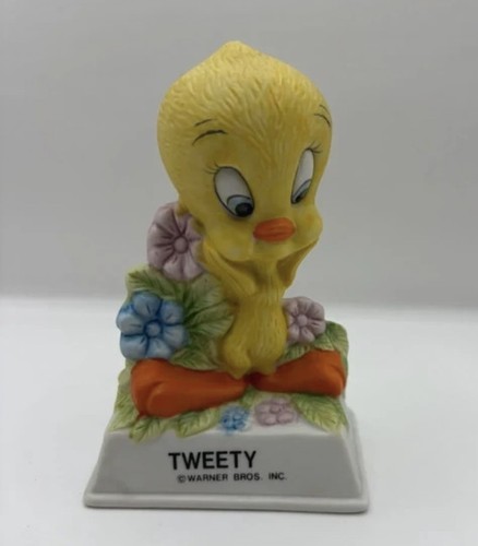 Vintage pottery bisque tweety - pottery,