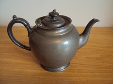 An Early Vintage Pewter Teapot