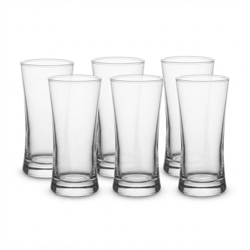 6pc glass tumblers 280ml - glass,