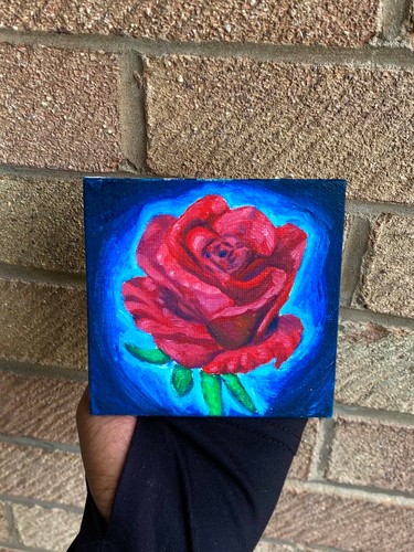 Rose oil painting - ,
