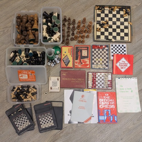 Vintage chess set job - vintage,