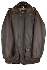 JOHN PARTRIDGE Brown Wax Coat size S Mens Full Zip Countrywear Medium Weight