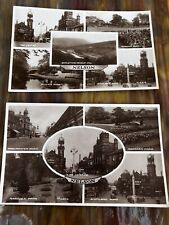Vintage Topographical Postcards 2 X Nelson Souvenir Postcards Real Photo