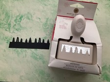 Martha Stewart Border Edge Christmas Tree Snowman Snowmen Craft Punch Cutter htf