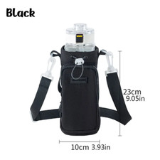 Water Bottle Carrier Bag With Shoulder Strap Insulated Water Bottle Pouch Holder