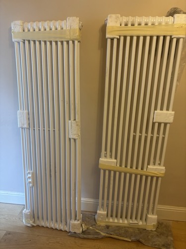 Vertical white radiator - vertical,