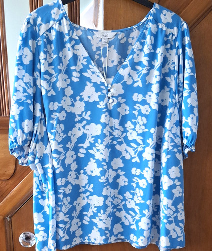 Floral blue mix - m&s,