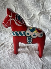 Vintage SWEDISH DALA HORSE Red