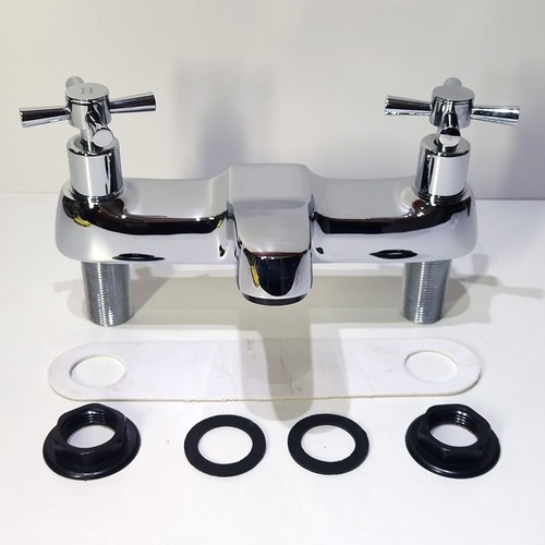 Chrome bath filler - bath, twin