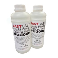 Fast Cast Polyurethane Liquid Plastic Casting Resin - PU2000 2kg Kit