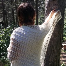 Crochet Bridal Shawl Wrap