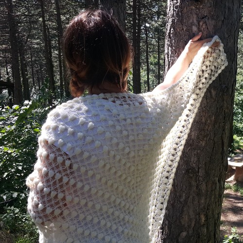 Crochet bridal shawl wrap - crochet,