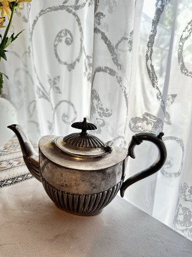 Vintage silver plated teapot - vintage,