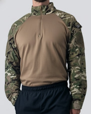 British UBACS Combat Shirt - Brown MTP, Long Sleeve Under Armour, 180/110 Large